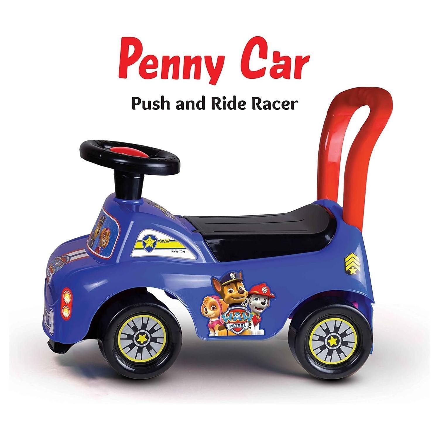 Tic Toys Plastic Push Car Game With Storage Box And Button For Kids - Frozen