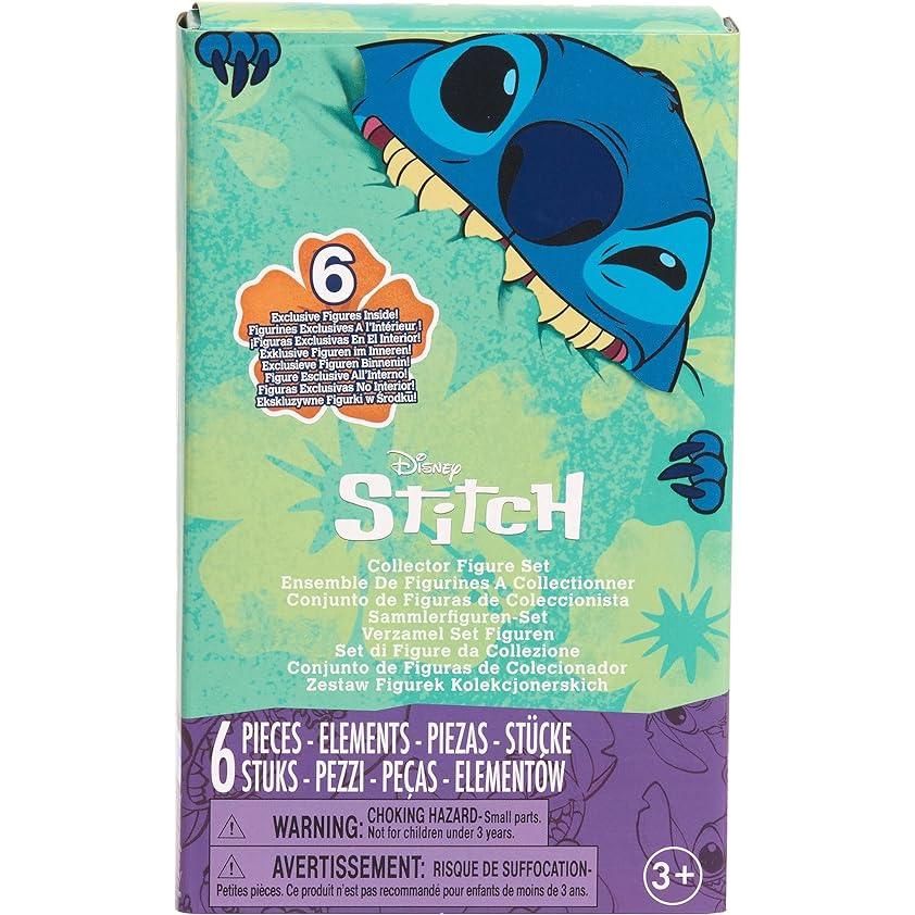 Disney Stitch Feed Me 6-piece Collectible Figure Set, Premium Collector Package, Kids Toys for Ages 3 Up