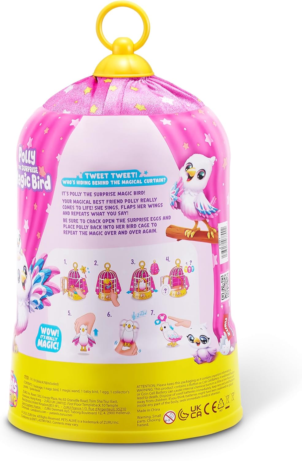 Zuru Pets Alive Polly The Magic Bird من ZURU، طائر أليف آلي لعبة