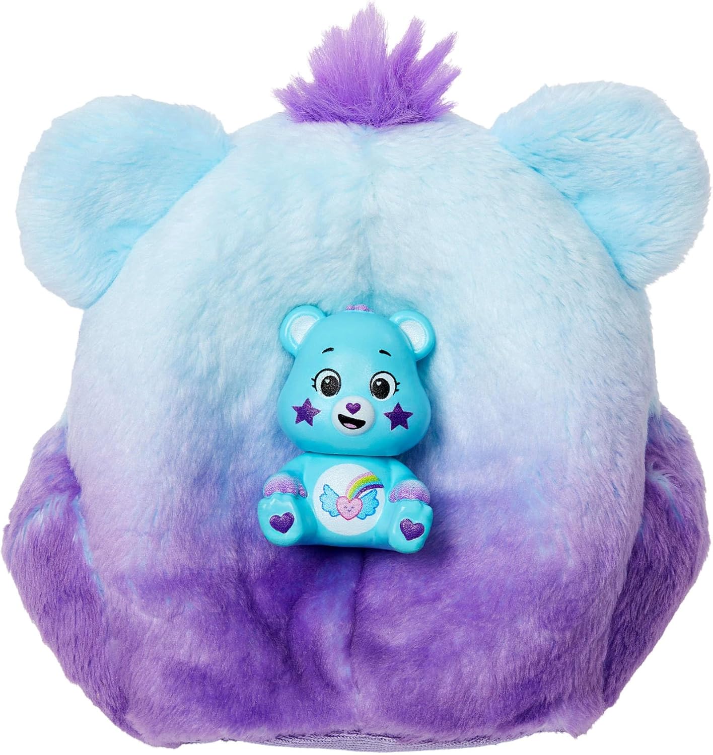 Barbie Cutie Reveal Care Bears Doll & Accessories, Series 2 Dream Bright Bear with 10 Surprises Including Color Change & Mini Bear