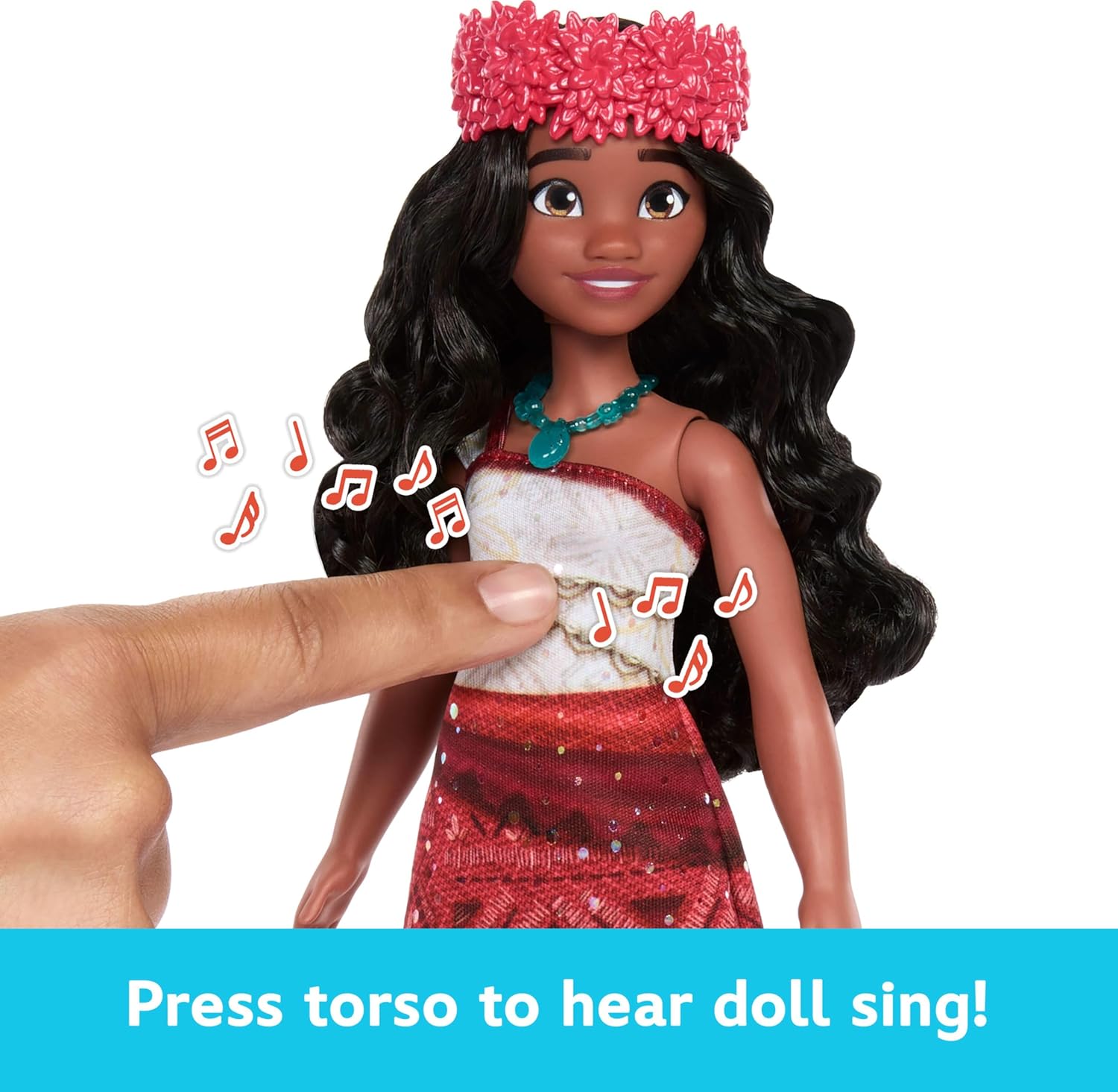 Mattel Disney Moana 2 Singing Adventure Moana Doll with Signature Outfit & Accessories, Sings “We’re Back” in English