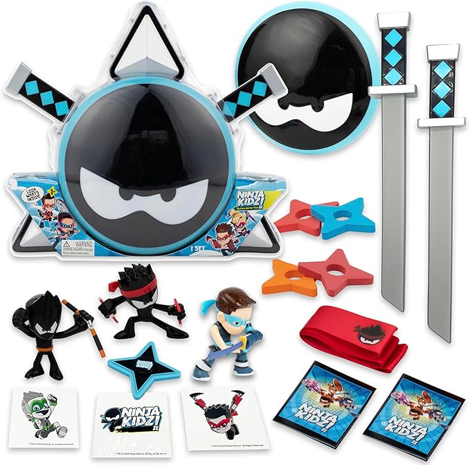 Ninja Kidz 4531 Mystery Warrior Pack with 18 Exciting Toys to Discover Inside