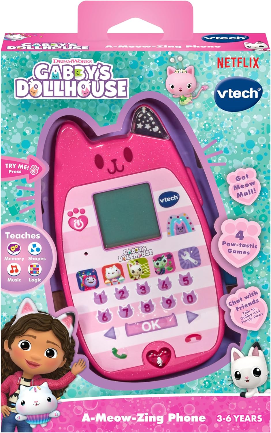 VTech Gabby's Dollhouse A-Meow-Zing Phone