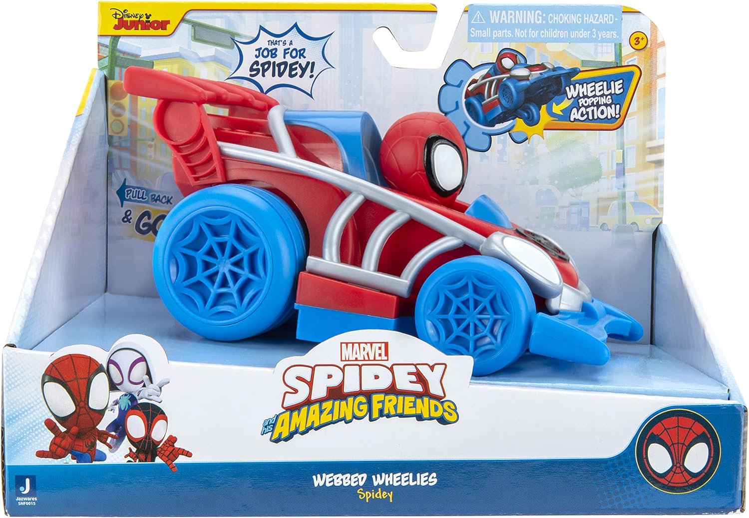 Disney Junior Marvel Spidey and His Amazing Friends Webbed Wheelie Vehicle - Spidey