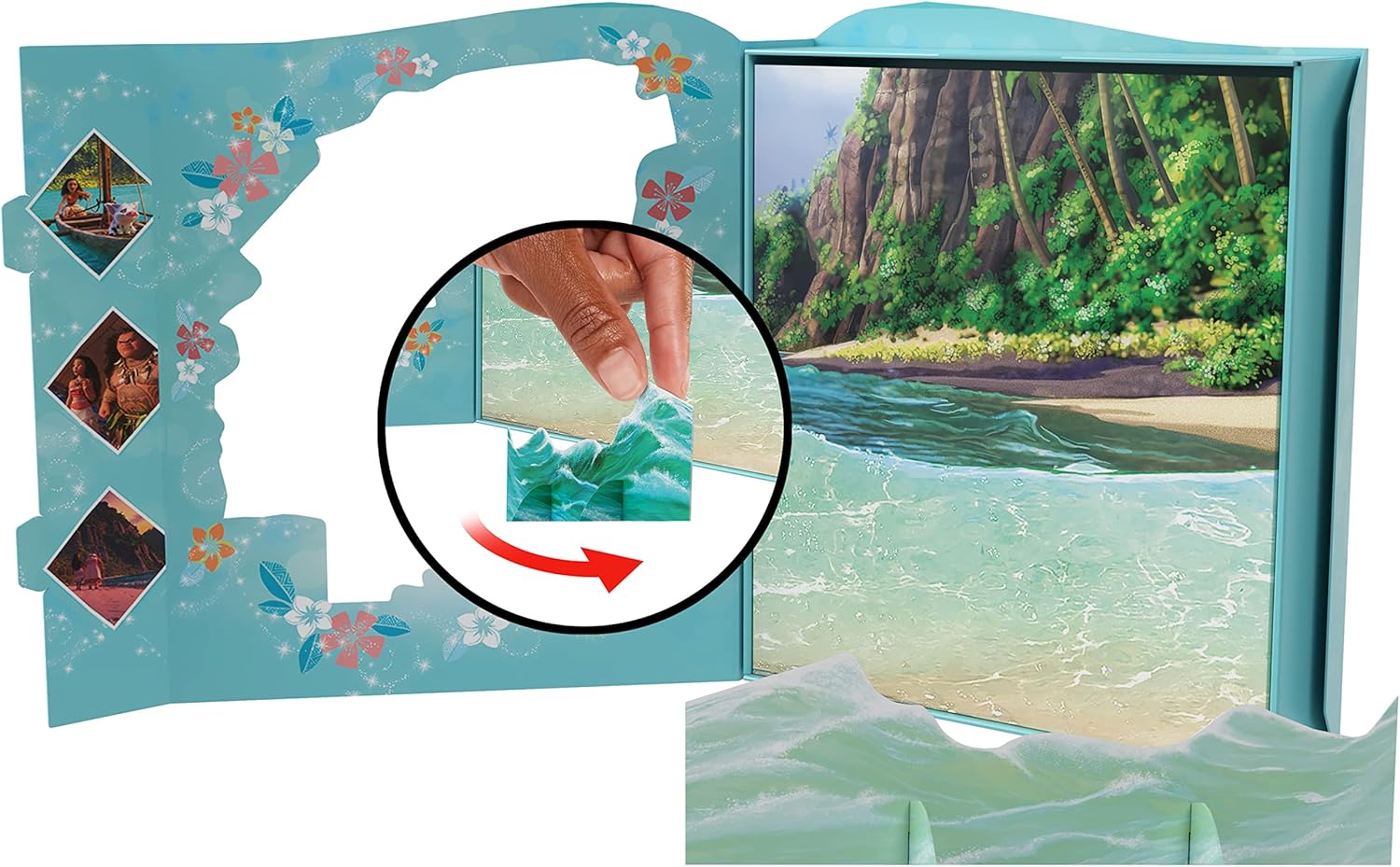 Disney Princess Moana Deluxe Story Set, Character Figurines and Playset, Kids Toys