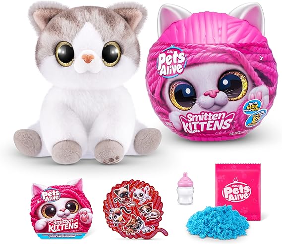 Zuru Pets Alive Smitten Kittens Surprise (Scottishfold Alli)  Nurture Play Soft Toy Unboxing Adopt Interactive 10 Sounds