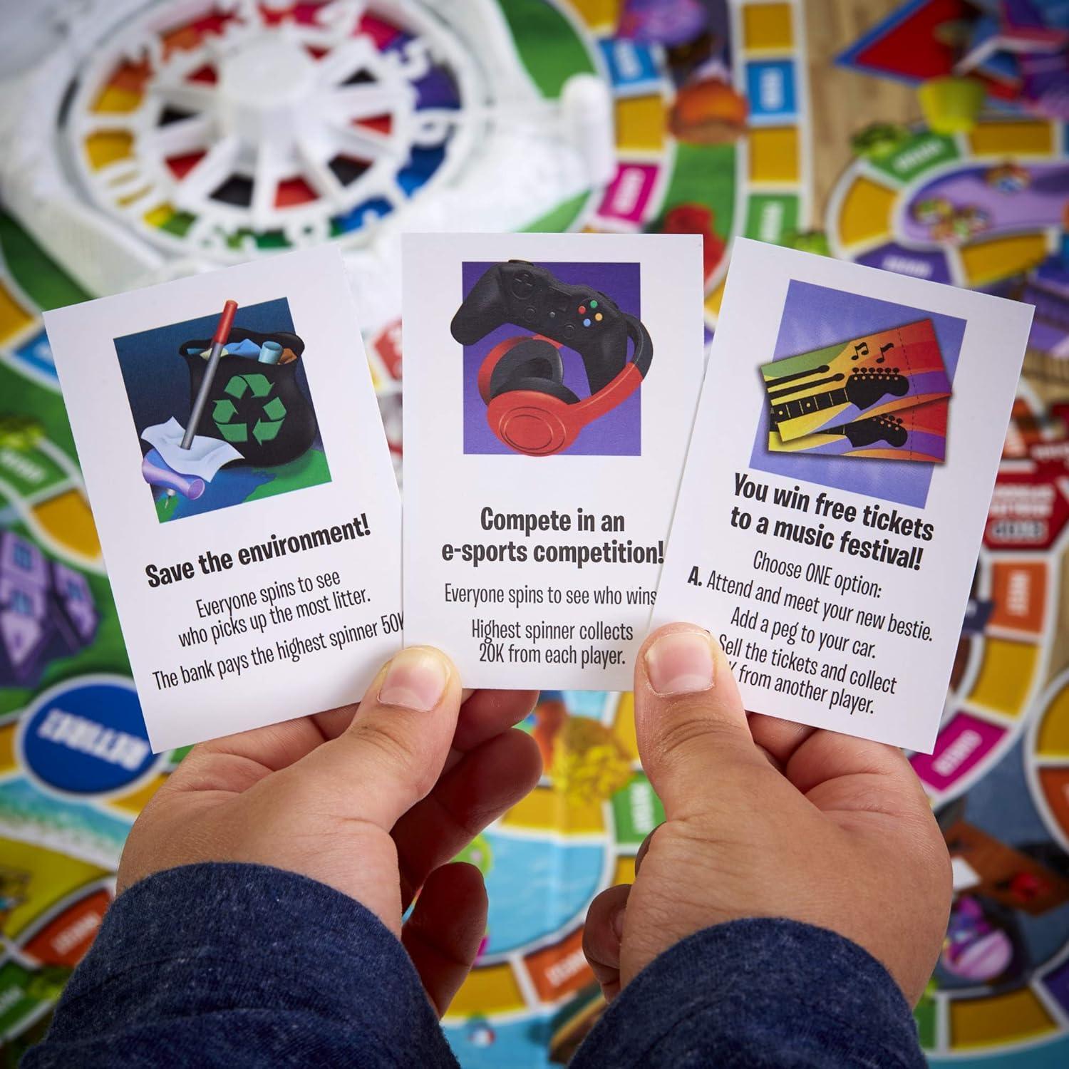 Hasbro Gaming The Game of Life Game, Family Board Game for 2-4 Players, Indoor Game for Kids Ages 8 and Up, Pegs Come in 6 Colors - BumbleToys - 8-13 Years, Boys, Card & Board Games, Girls, Puzzle & Board & Card Games