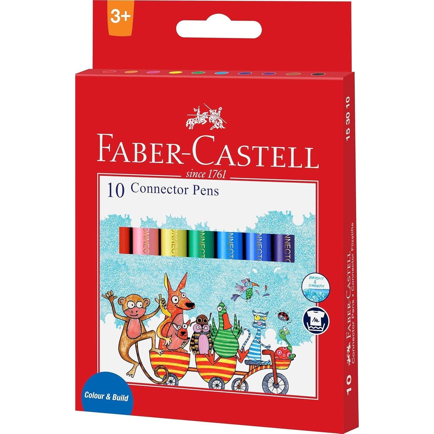 Faber-Castell Connector Fibretip Colors - Pack of 10