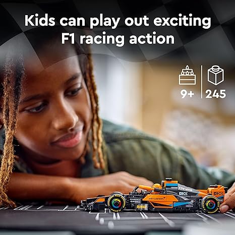 لعبة سيارة سباق ماكلارين فورمولا 1 76919 سبيد تشامبيونز 2023 من ليجو للعب والعرض، مجموعة ألعاب ماكلارين قابلة للبناء للأطفال