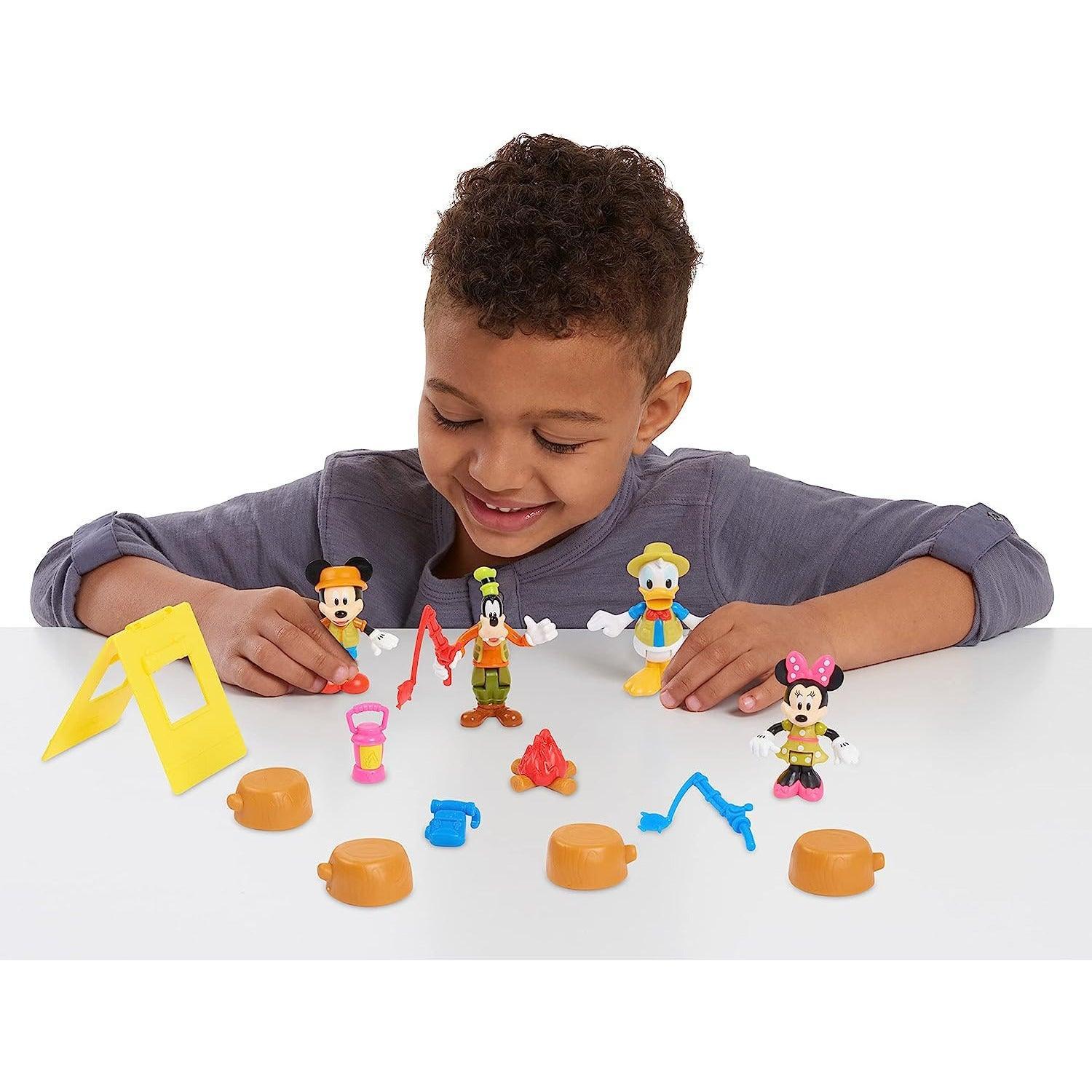 Disney Junior Mickey Mouse Funhouse 14 Piece Camping Figure Set - BumbleToys - 3+ years, 5-7 Years, Figures, Girls, Heroes, Minnie Mouse, Pre-Order