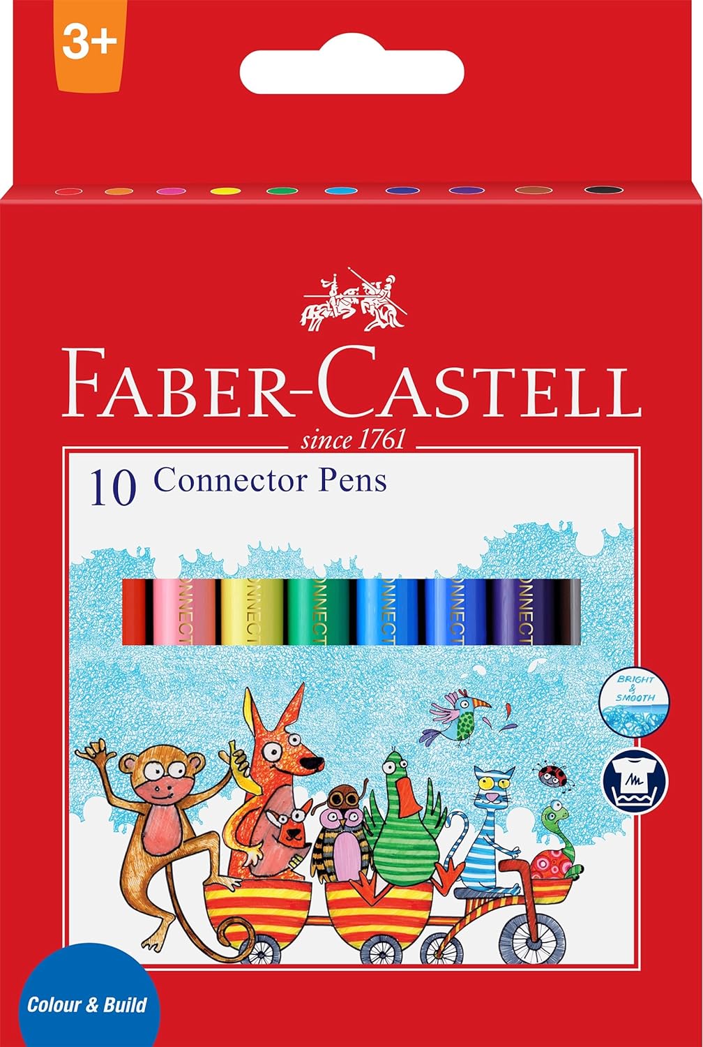 Faber-Castell Connector Fibretip Colors - Pack of 10