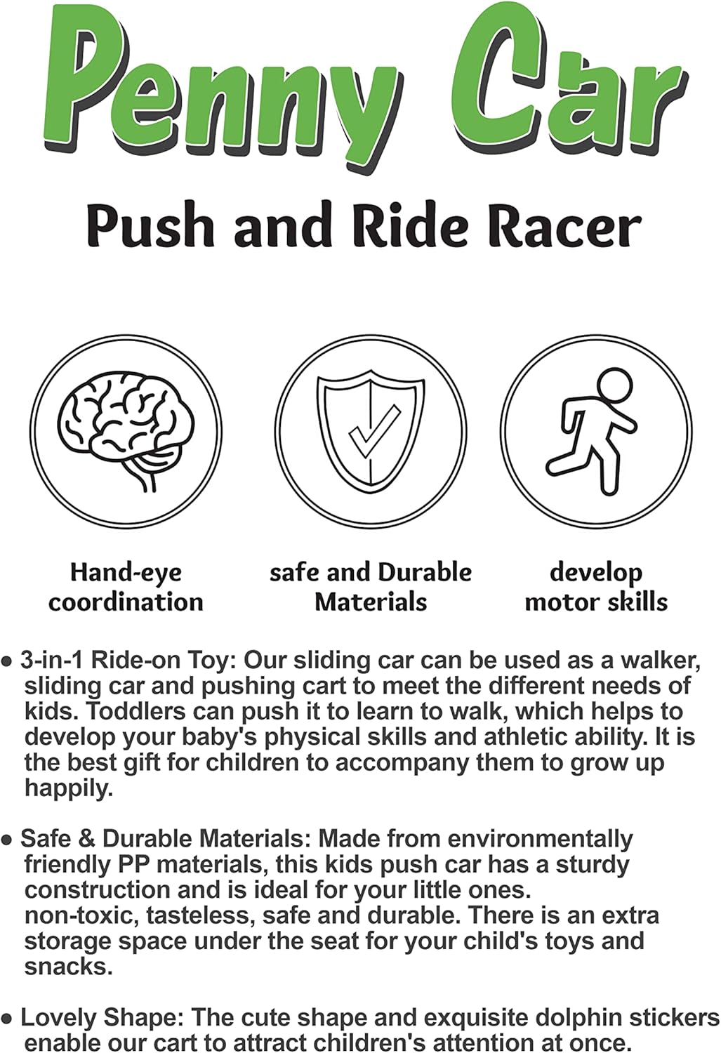 Tic Toys Plastic Push Car Game With Storage Box And Button For Kids - HULK