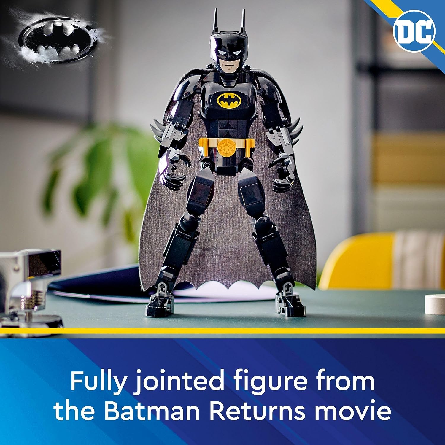 LEGO 76259 DC Batman Construction Figure Buildable DC Action Figure, Fully Jointed DC Toy for Play and Display with Cape and Authentic Details from the Batman Returns Movie