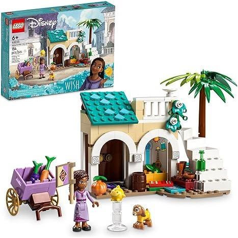 LEGO Disney Wish: مجموعة ألعاب البناء Asha in The City of Rosas 43223، نموذج قابل للبناء من فيلم ديزني لإلهام المغامرات واللعب الإبداعي، هدية ممتعة للأطفال والمشجعين من سن 6 سنوات فما فوق