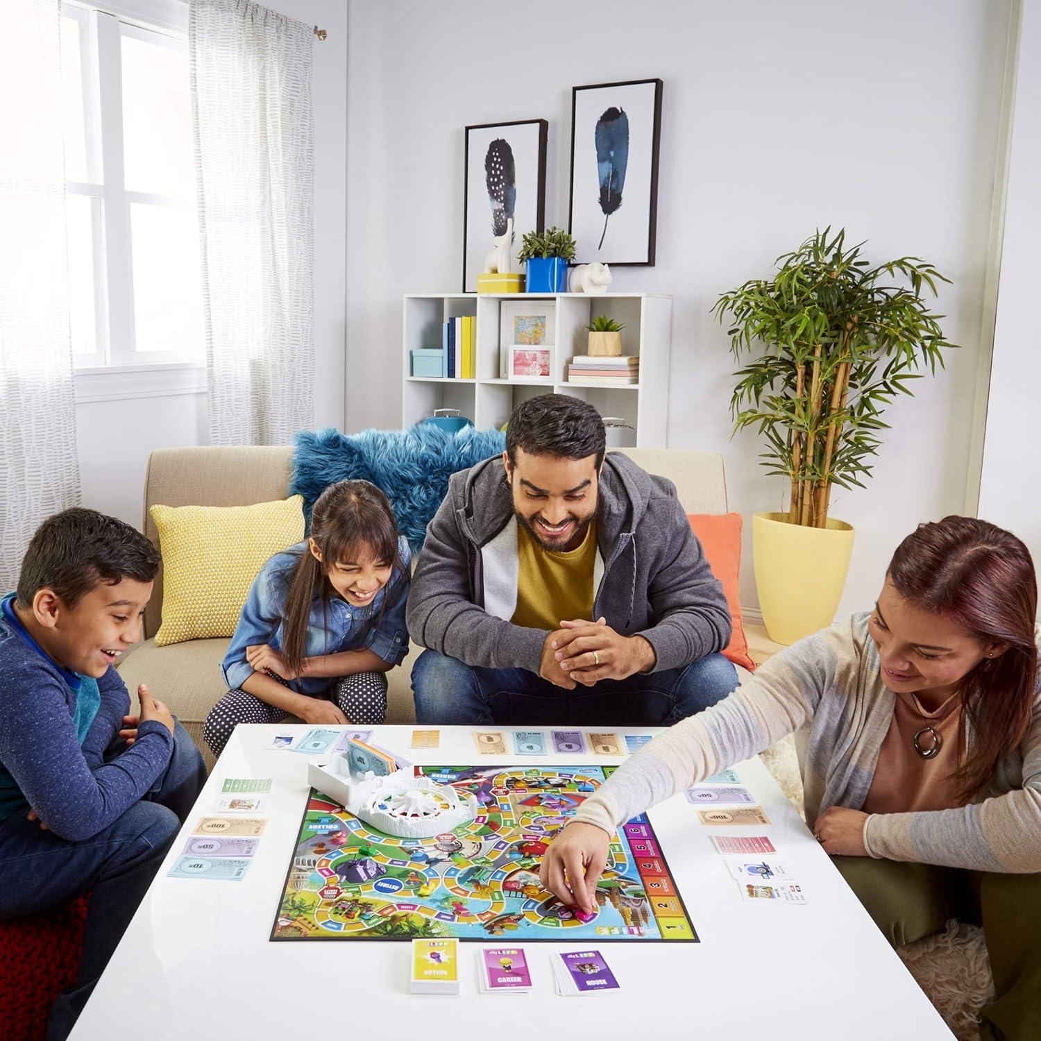 Hasbro Gaming The Game of Life Game, Family Board Game for 2-4 Players, Indoor Game for Kids Ages 8 and Up, Pegs Come in 6 Colors - BumbleToys - 8-13 Years, Boys, Card & Board Games, Girls, Puzzle & Board & Card Games