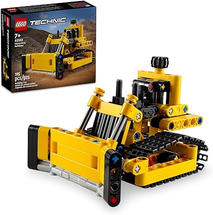 LEGO Technic 42163 Heavy-Duty Bulldozer Building Set , Kids’ Construction Toy, Vehicle Gift for Boys and Girls Ages 7 and Up