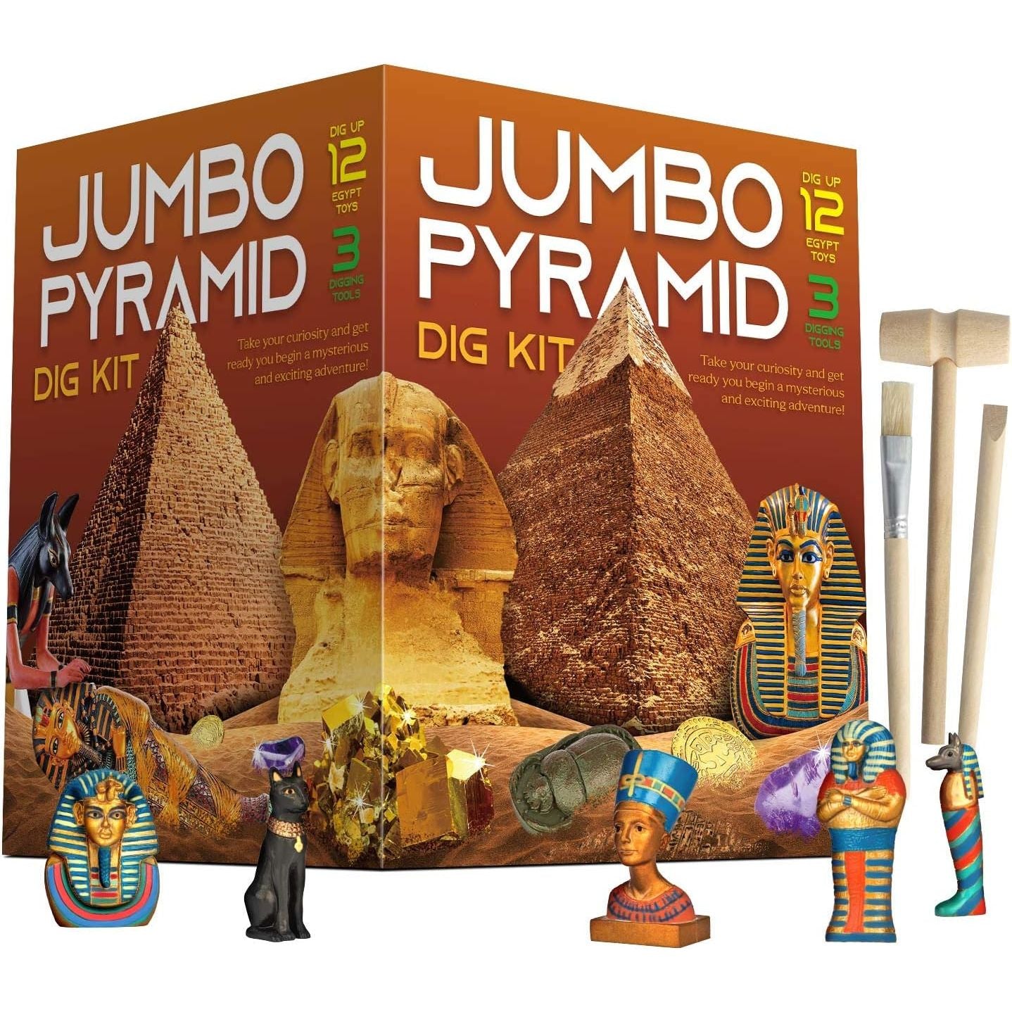 مجموعة حفر بيمايد جامبو من إيدومان - التنقيب - لعبة التاريخ القديم للأطفال EDM013، 6+