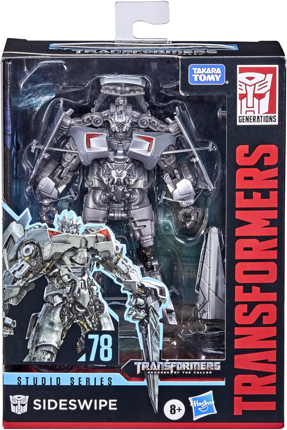 Transformers Toys Studio Series 78 Deluxe Class Revenge of The Fallen Sideswipe Action Figure - Ages 8 and Up, 4.5-inch