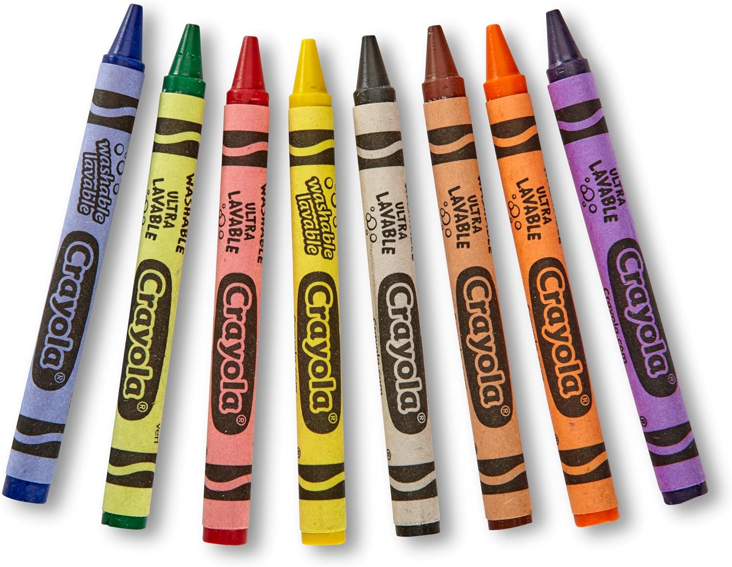 Crayola Ultra-Clean - Washable Large Crayons, 8 pieces