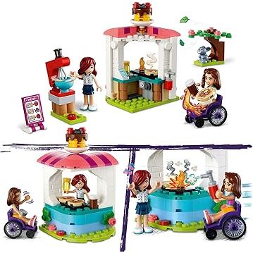 LEGO Friends Pancake Shop 41753 Building Toy Set, Pretend Creative Fun for Boys and Girls Ages 6+, with 2 Mini-Dolls and Accessories, Inspire Imaginative Role Play