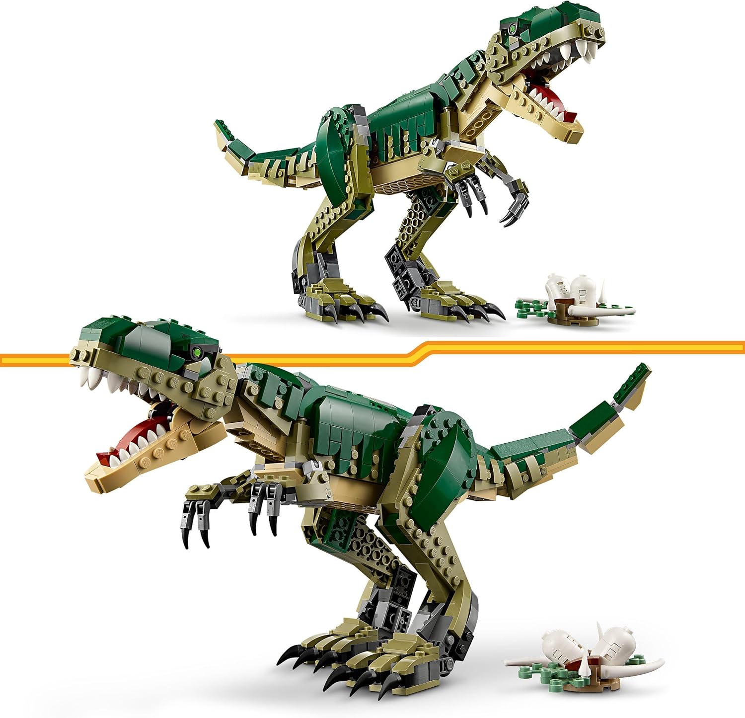 LEGO 31151 Creator 3in1 T. rex to Triceratops to Pterodactyl Toys, Dinosaur Figures