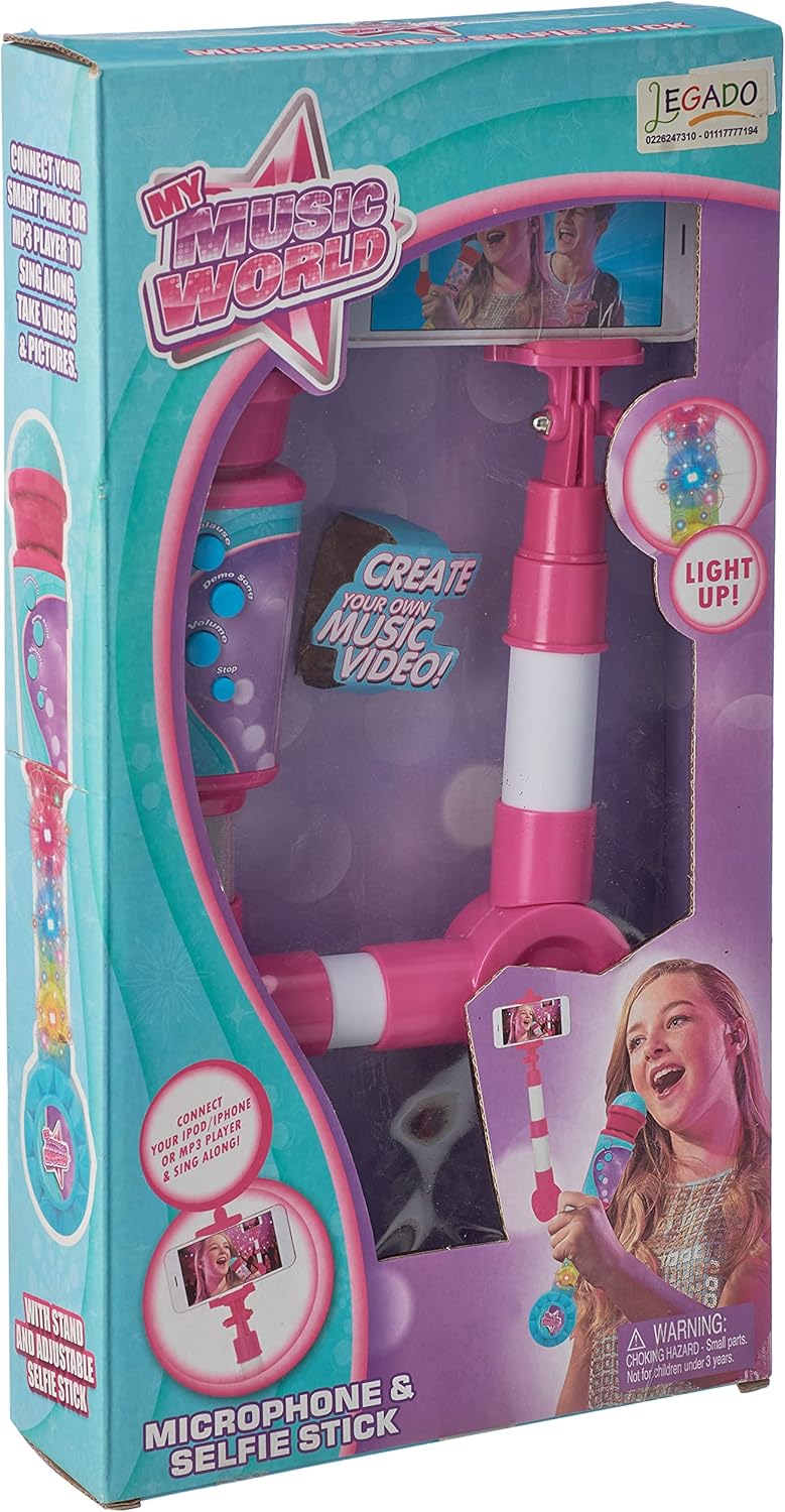 Toy Mingye My Music World Microphone and Selfie Stick Stand Toy for Girls