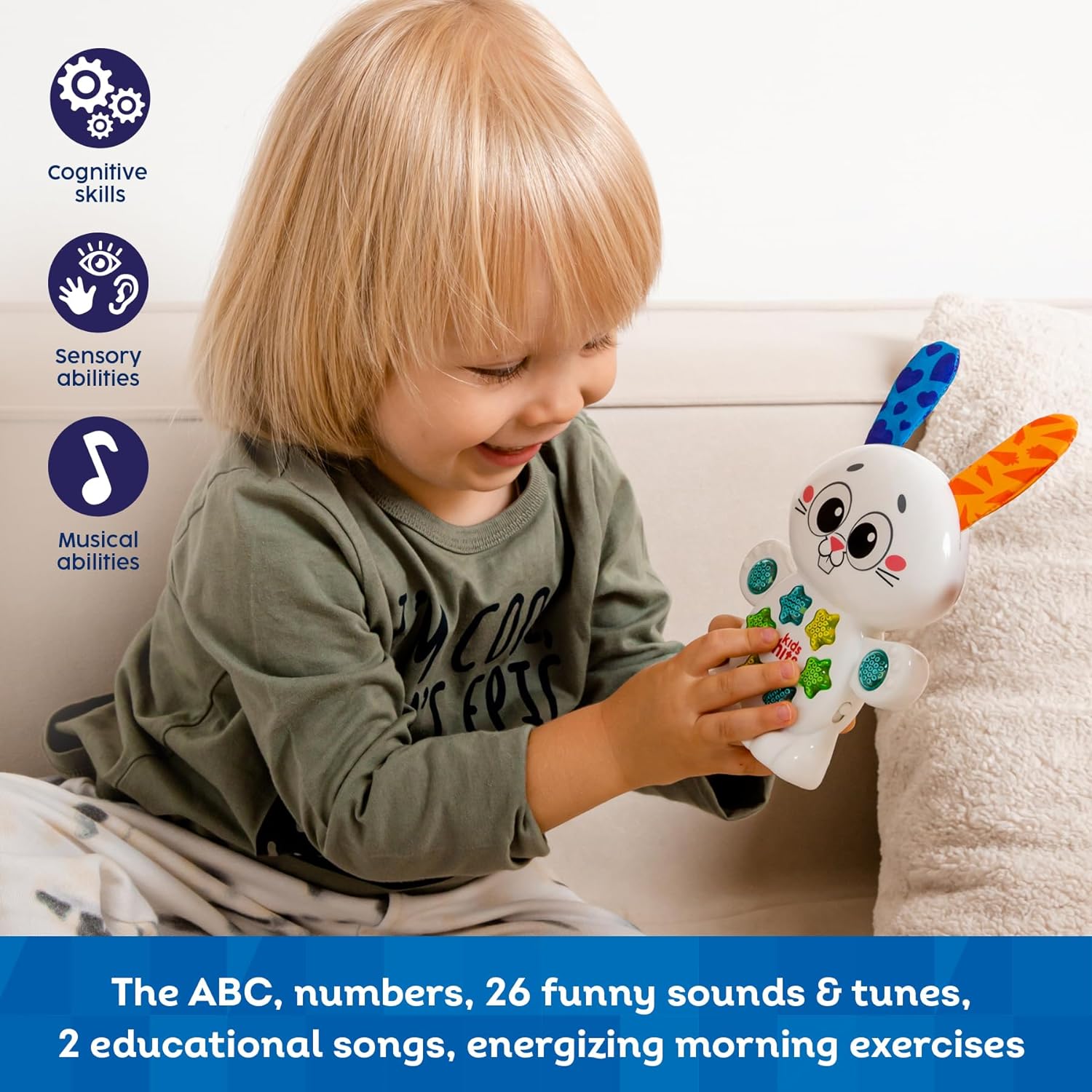 الأطفال يضربون الأطفال الموسيقية الأرنب العب أكثر، تعلم بشكل أفضل!
