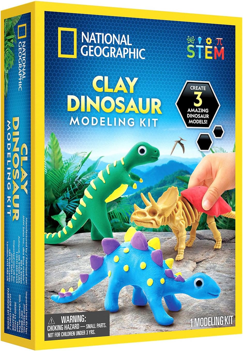 National Geographic - Clay Dinosaur Modeling Kit