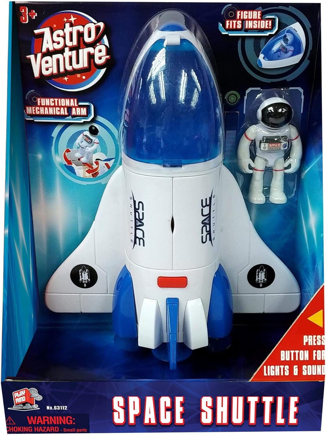 Playmind Golden Bear Astro Venture Space Shuttle Toy