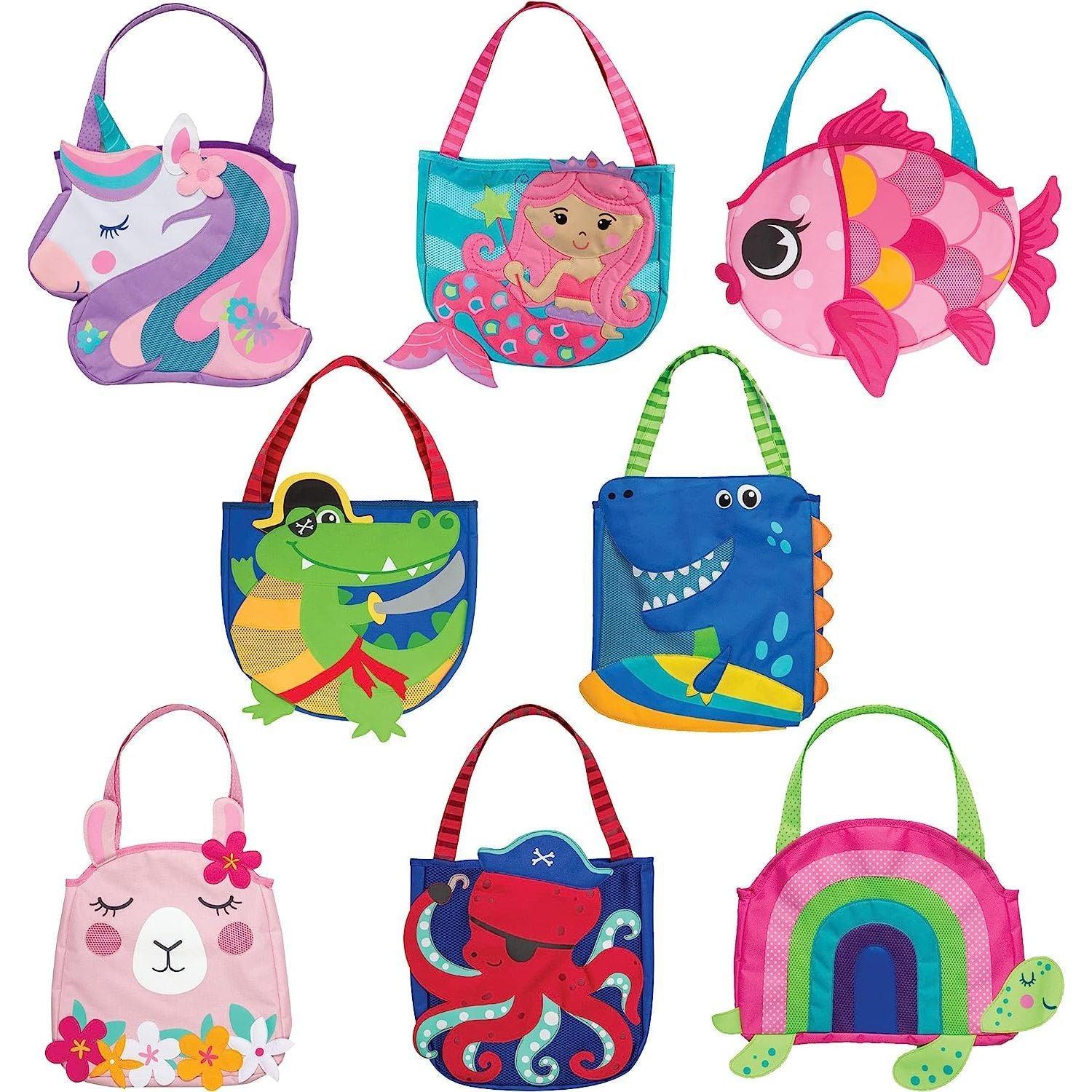 Stephen Joseph, Beach Tote with 6 Piece Sand Toys - Dino pirate - BumbleToys - 5-7 Years, Backpack, Cecil, Girls, Pre-Order, School Supplies, Stephen Joseph, Stephen Joseph 2023