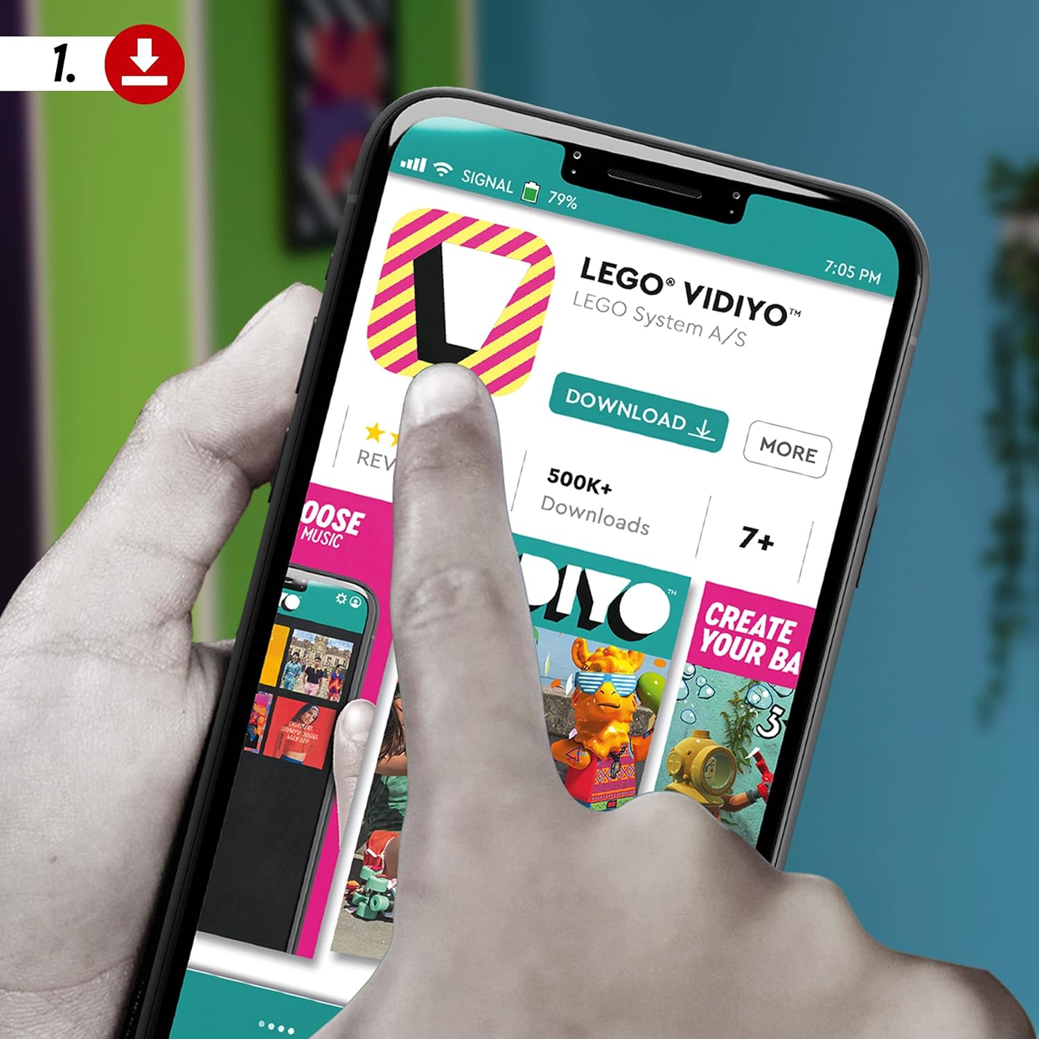 LEGO 43109 VIDIYO Metal Dragon BeatBox Music Video Maker Musical Toy for Kids, Augmented Reality Set with App-Large