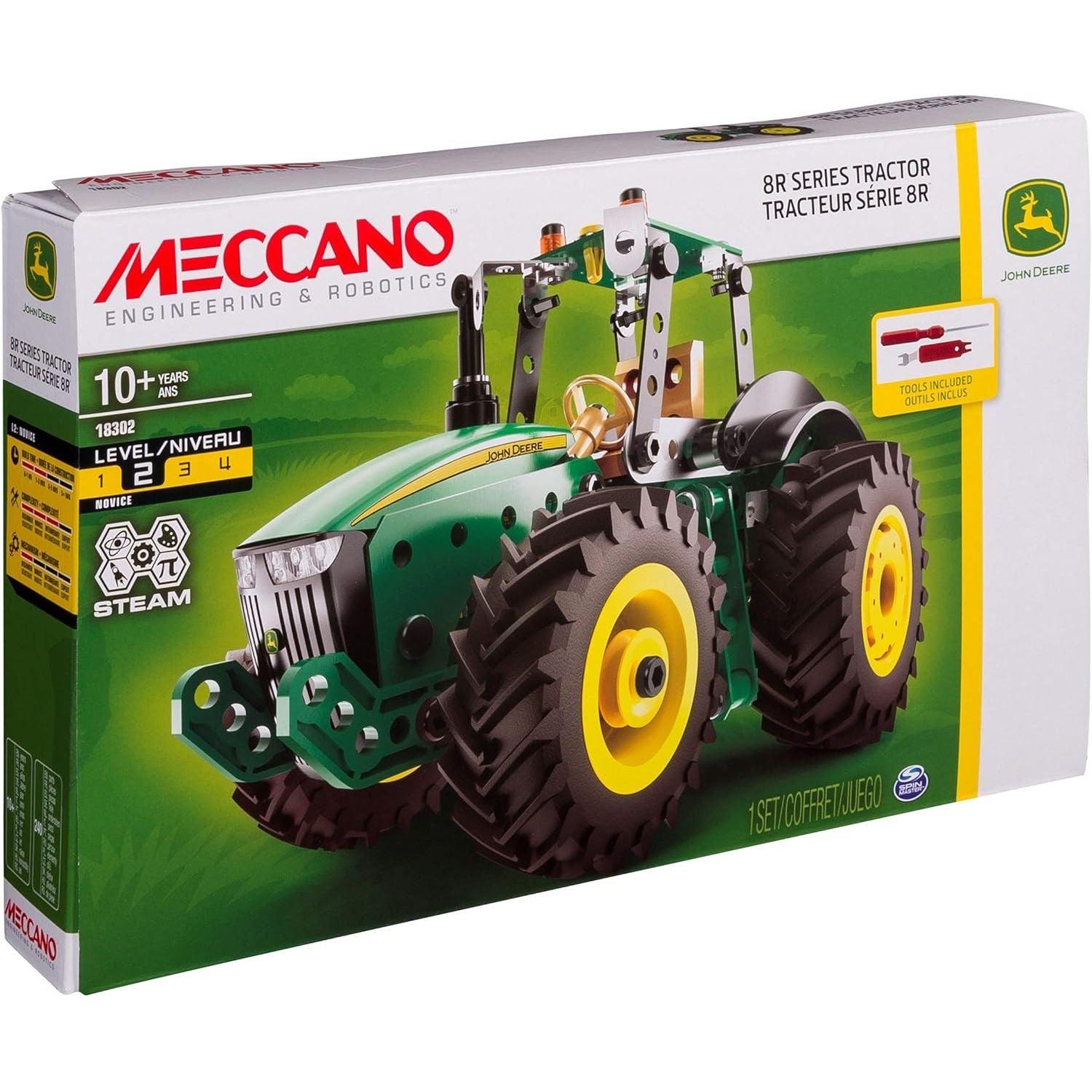 Meccano Set 18302 John Deere 8R Series Tractor Engineering & Robotics Steam