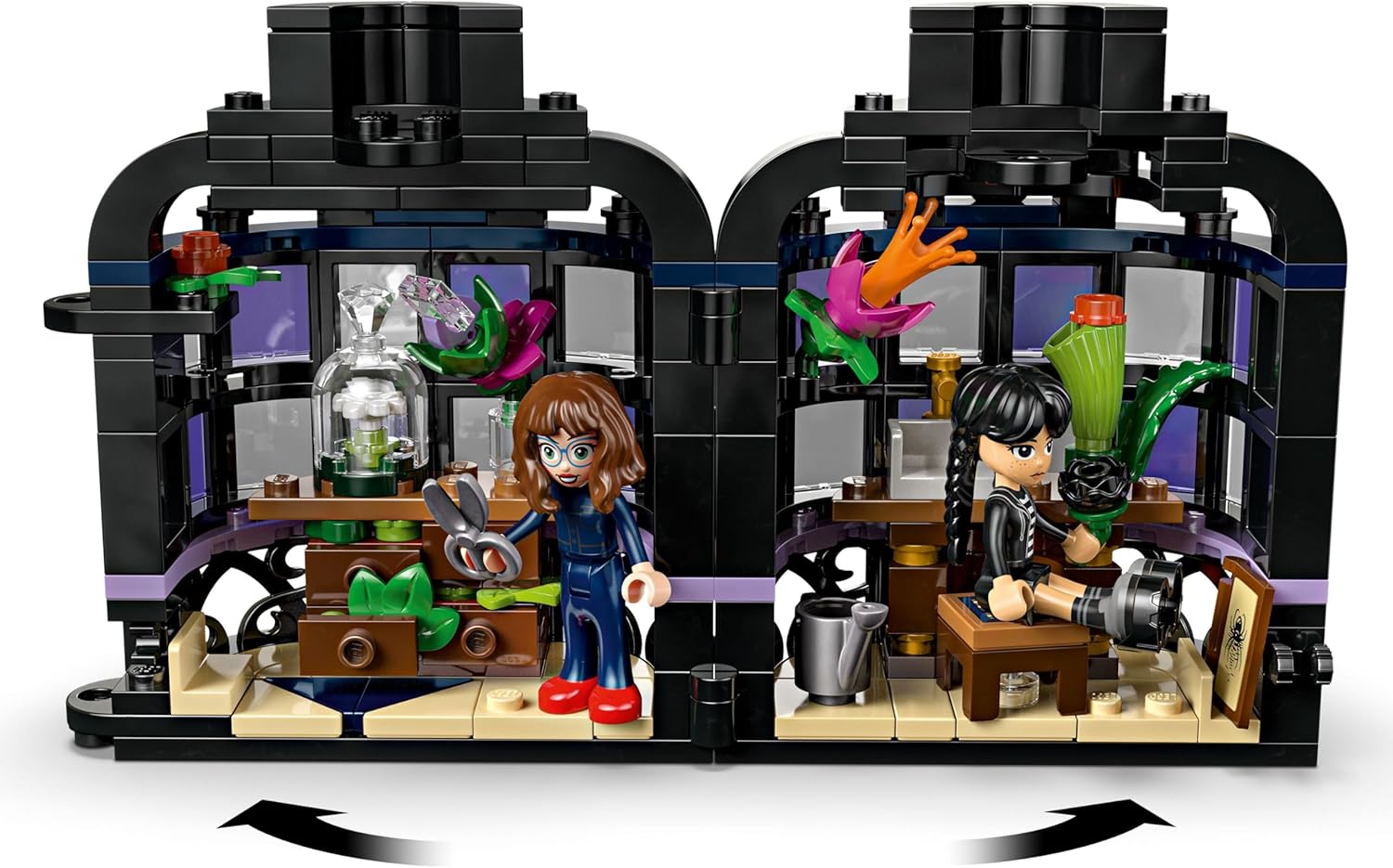 ليجو 76784 لعبة بناء زهرة الداليا السوداء من الأربعاء - مجموعة ألعاب تظاهرية للبنات والأولاد، من عمر 9 سنوات فما فوق 