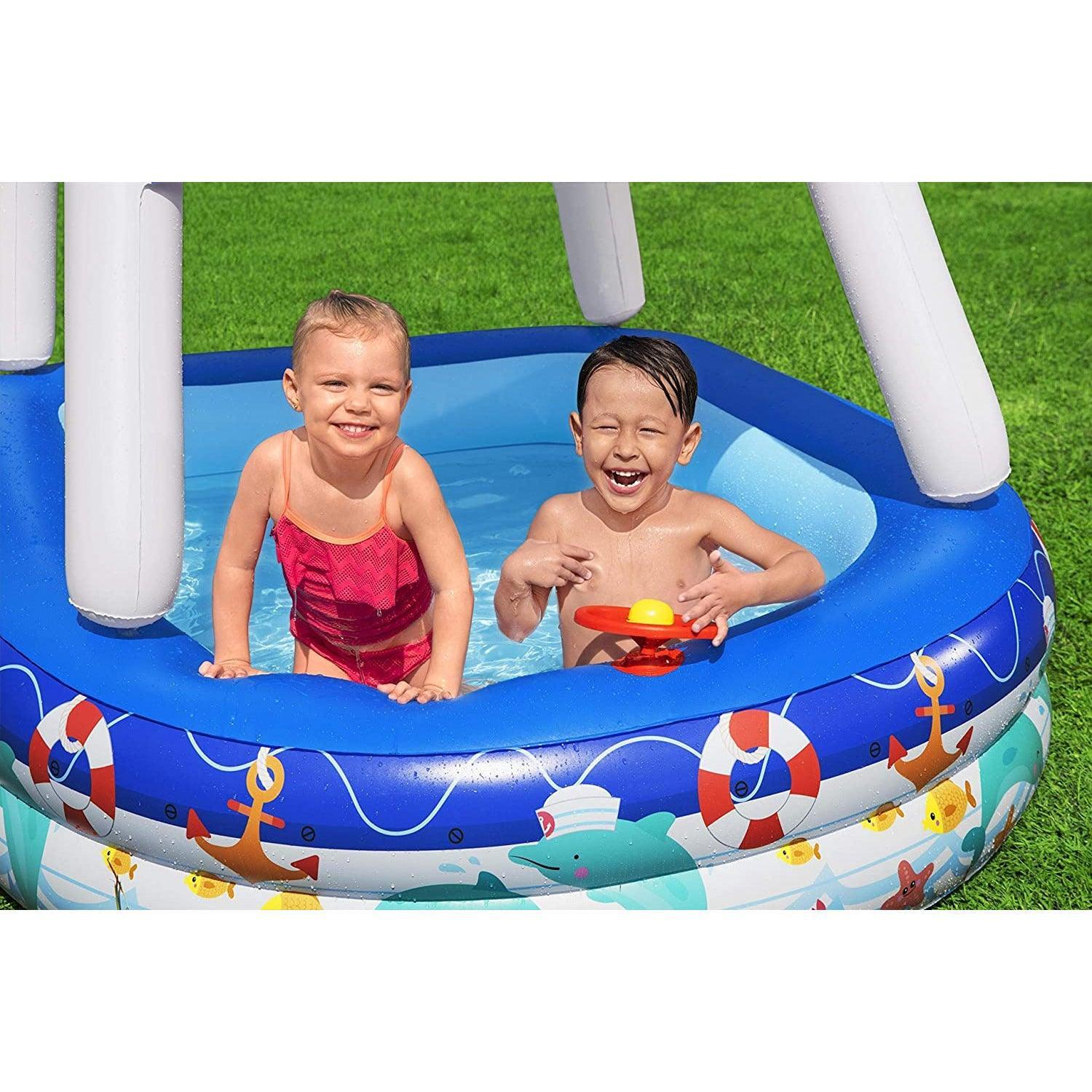 Bestway 54370 Sea Captain Family Pool 213X155X132 - BumbleToys - 8-13 Years, Boys, Eagle Plus, Floaters, Girls, Sand Toys Pools & Inflatables