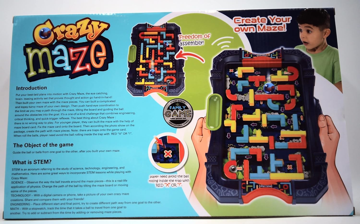 Crazy Maze Build Your Own Labryth Game 007-167