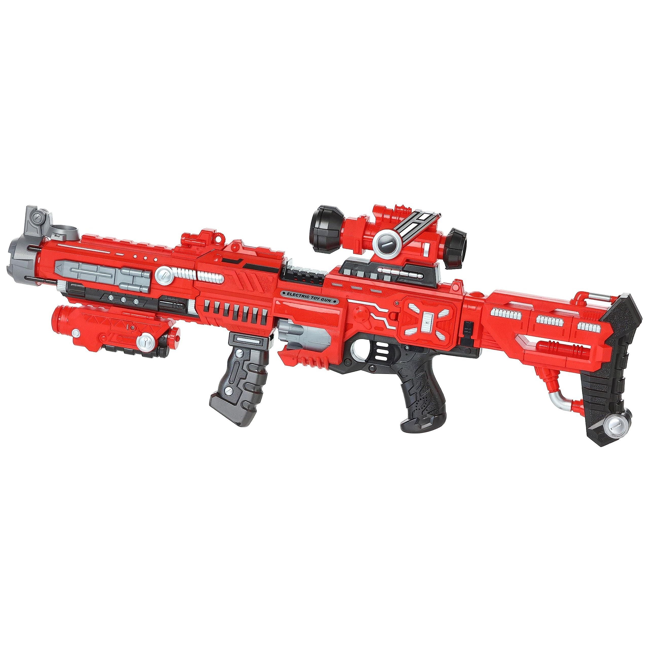 Brightberry High Speed Soft Bullet Nerf Blaster Electric Toy Gun With 20 Pcs Waffle Head Soft Bullets