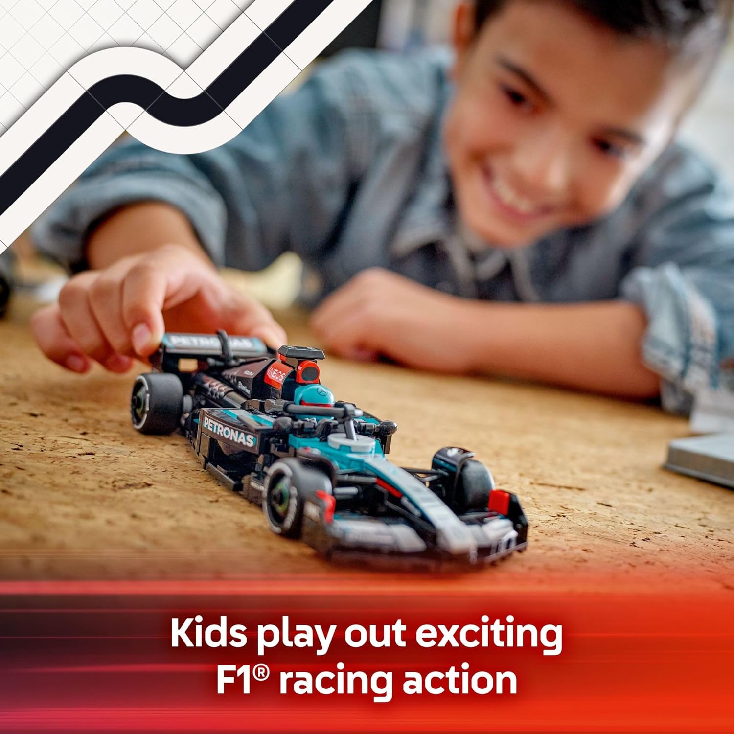 LEGO 77244 Speed Champions Mercedes-AMG F1 W15 Race Car Toy - Building Set for Kids