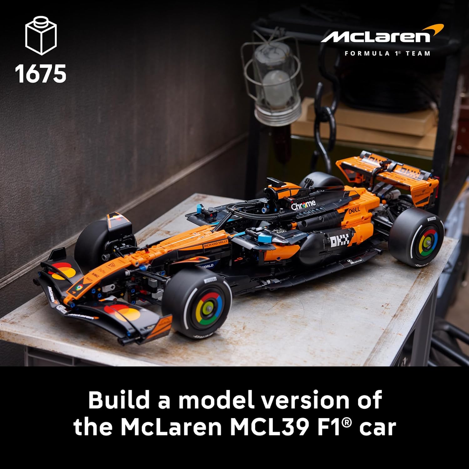LEGO Technic McLaren MCL39 F1 Car Building Set for Adults - Room or Office Decor for Men & Women, Ages 18+ - F1 Gifts for Fans - Authentic Details - 42228
