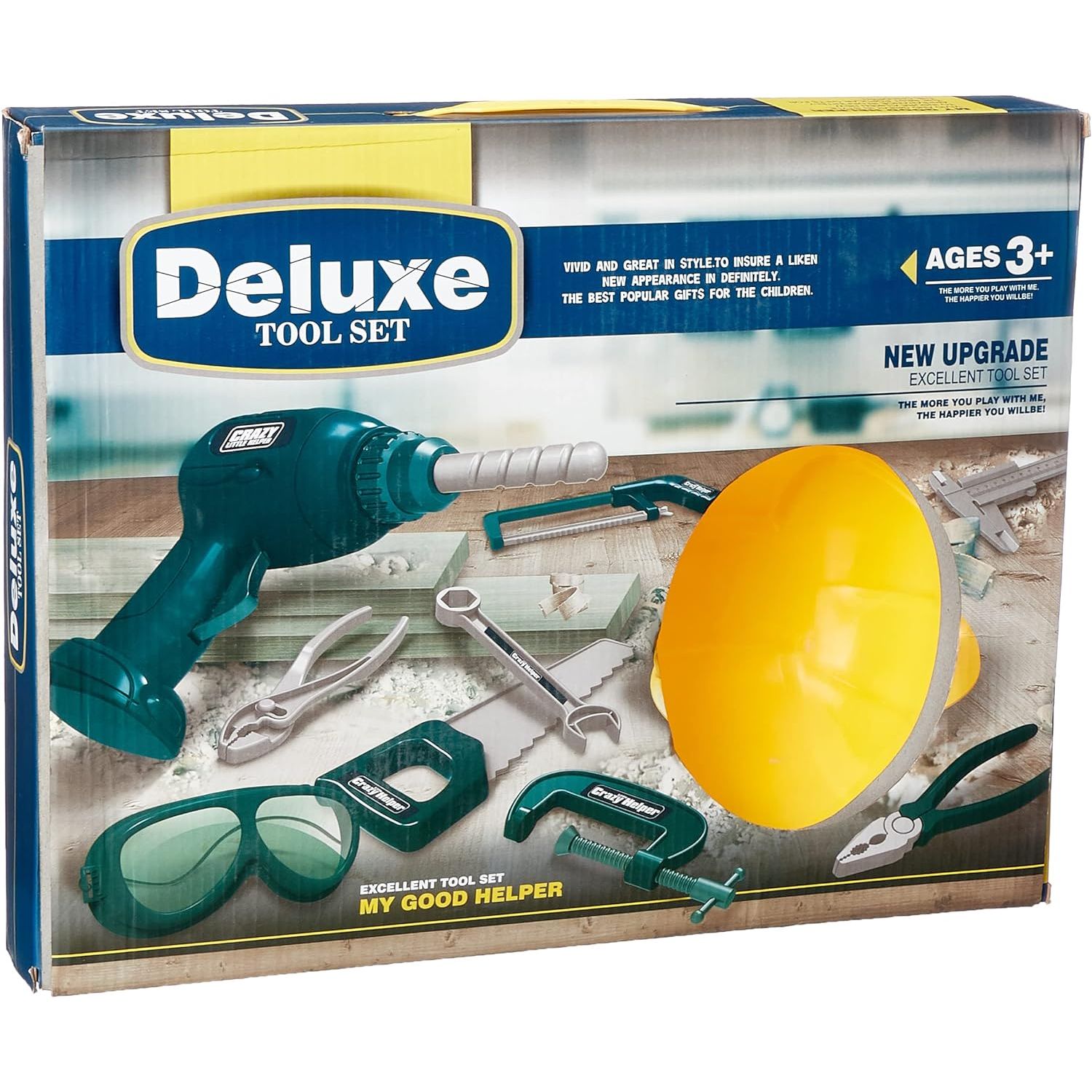 Deluxe tool set New Upgrade Excellent Tool Set for kids 15 PCS - 3288-F1