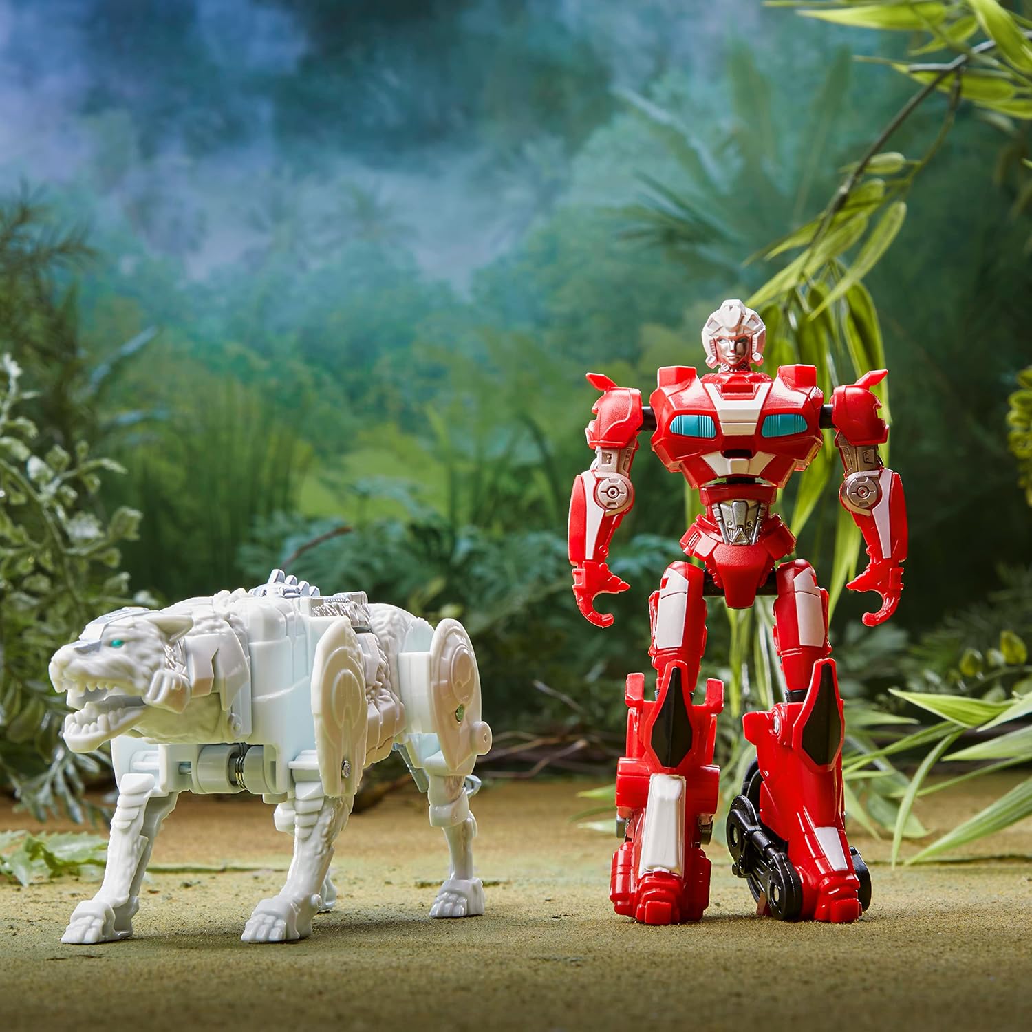 Transformers Rise of the Beasts Beast Combiner Action Figures - Arcee & Silverfang