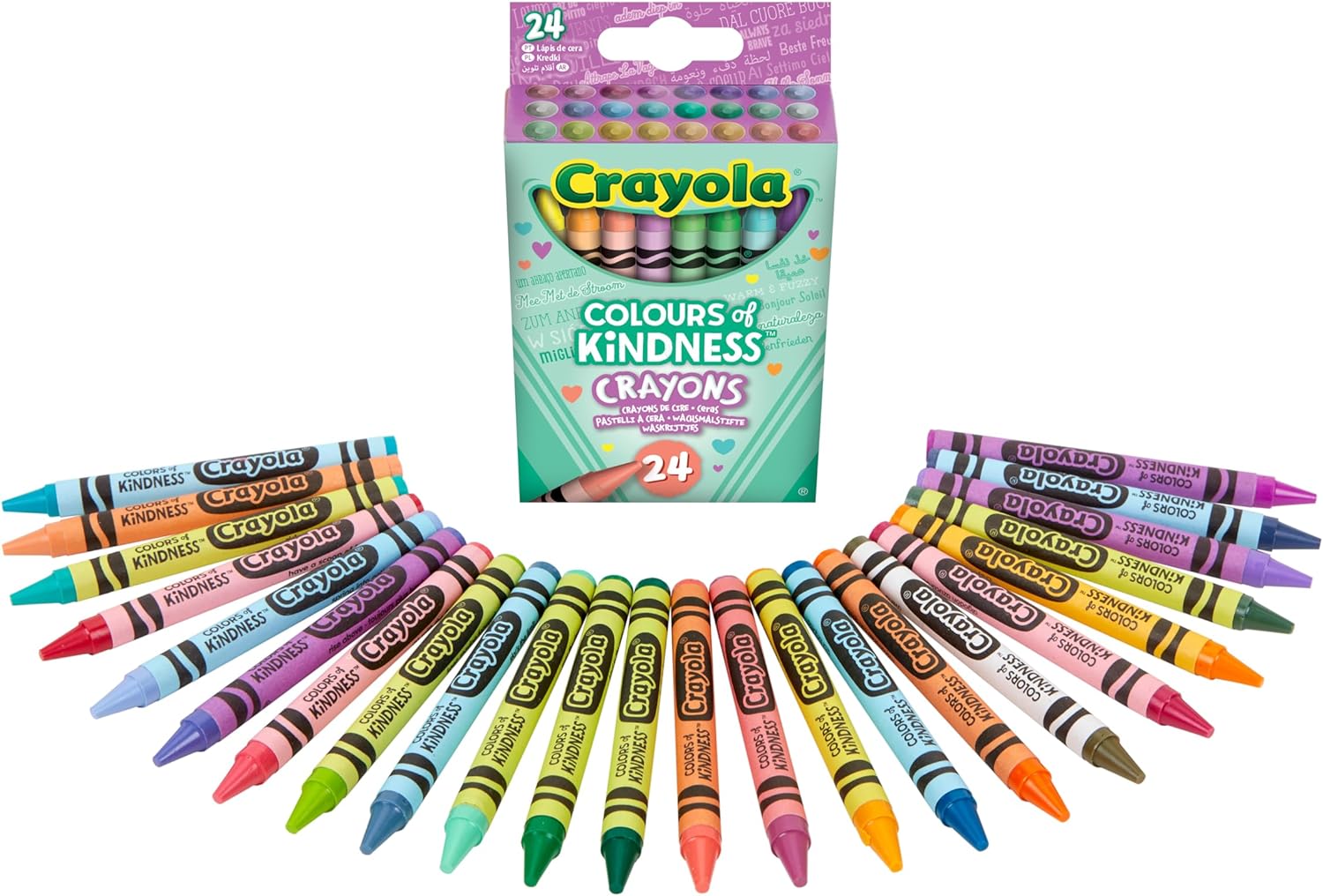 Crayola Colours of Kindness Crayons - Assorted Colours (Pack of 24)