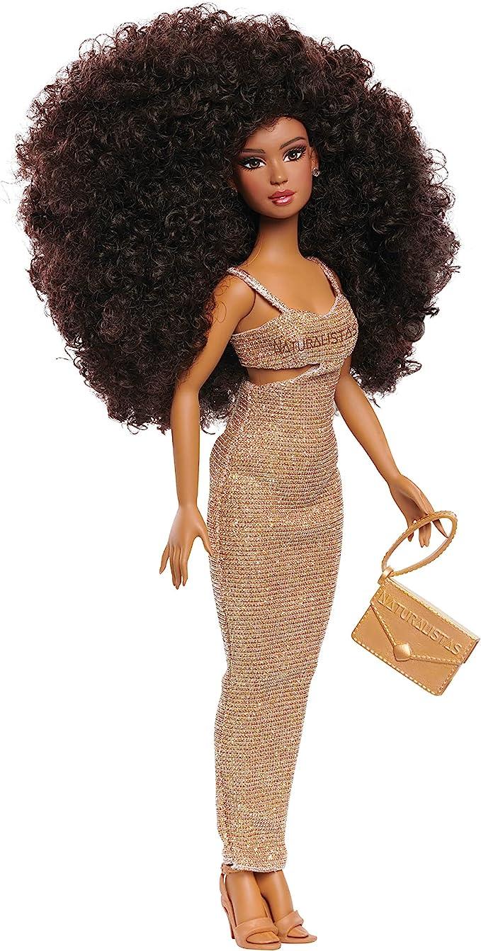 Naturalistas 11-inch Fashion Doll Dayna and Accessories, Dark Brown Hair, Brown Eyes, Pretend Play, Kids Toys for Ages 3 Up