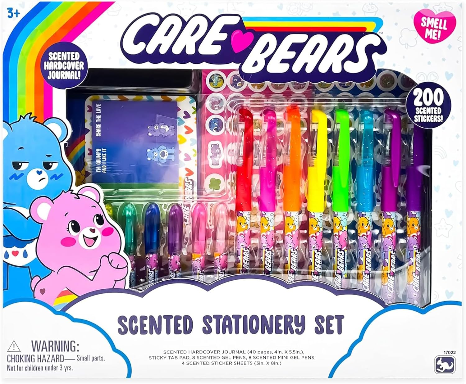 Care Bears Scented Stationery Set - Fun & Fruity Writing Supplies for Kids