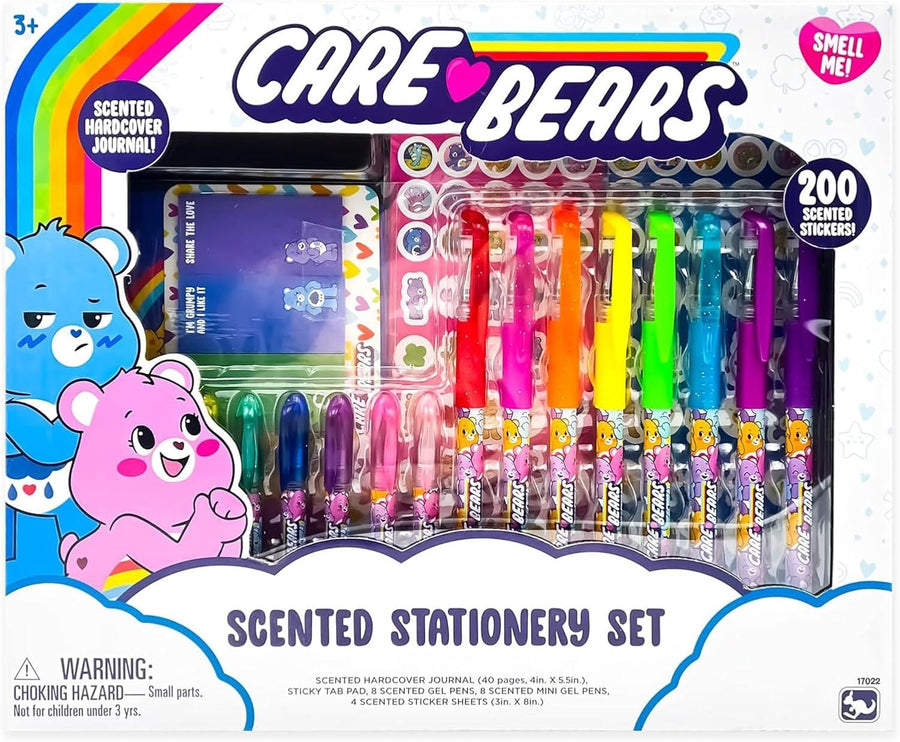 مجموعة القرطاسية المعطرة من Care Bears - لوازم كتابة ممتعة وفواكهية للأطفال