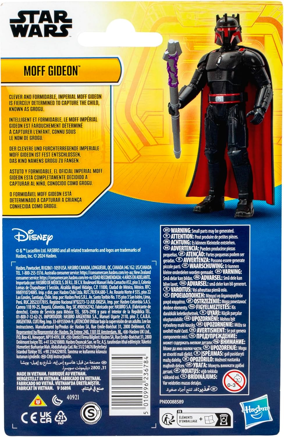 STAR WARS Epic Hero Series Moff Gideon 4-Inch Action Figure, Toy Accessory, Easter Basket Stuffers for Kids, Ages 4+