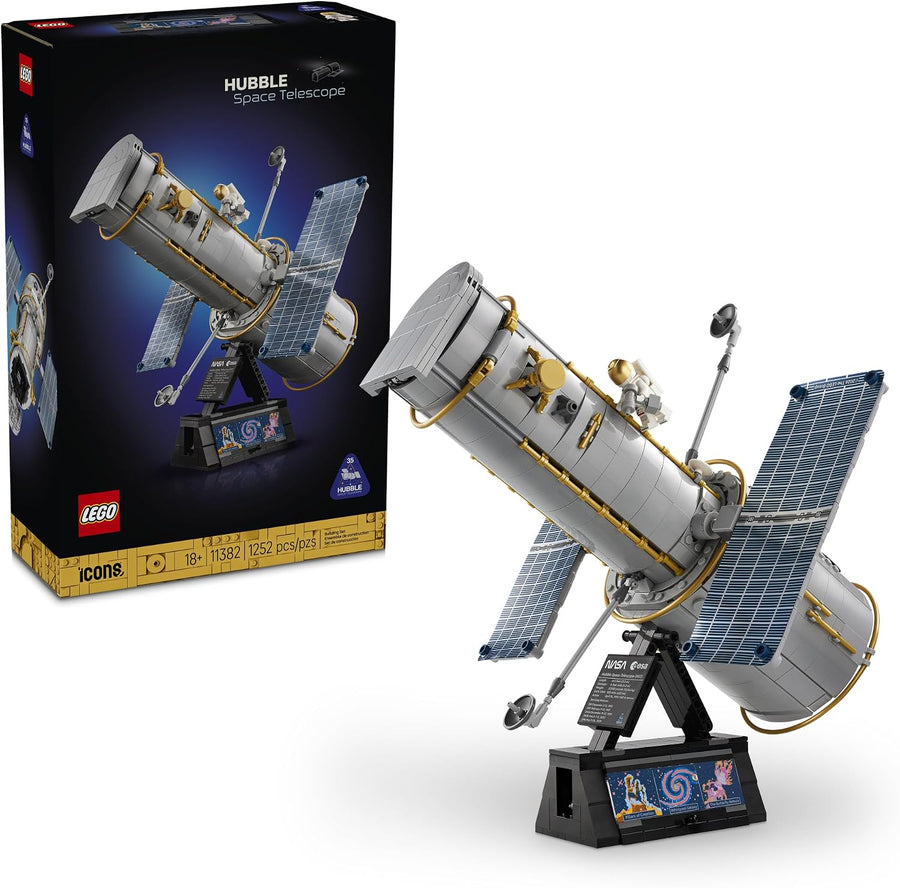 LEGO Icons Hubble Space Telescope| Building Sets for Adults, Ages 18+, Space Model Decor, Home Office or Book Shelf Display, 1252 pieces - 11382