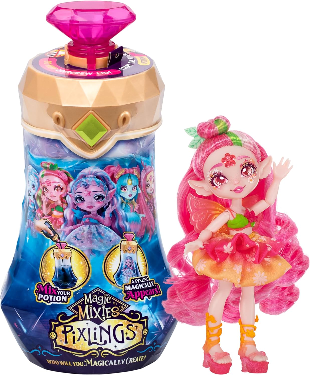 Magic Mixies Pixlings. Faye The Fairy Pixling. Create and Mix A Magic Potion That Magically Reveals A Beautiful 6.5