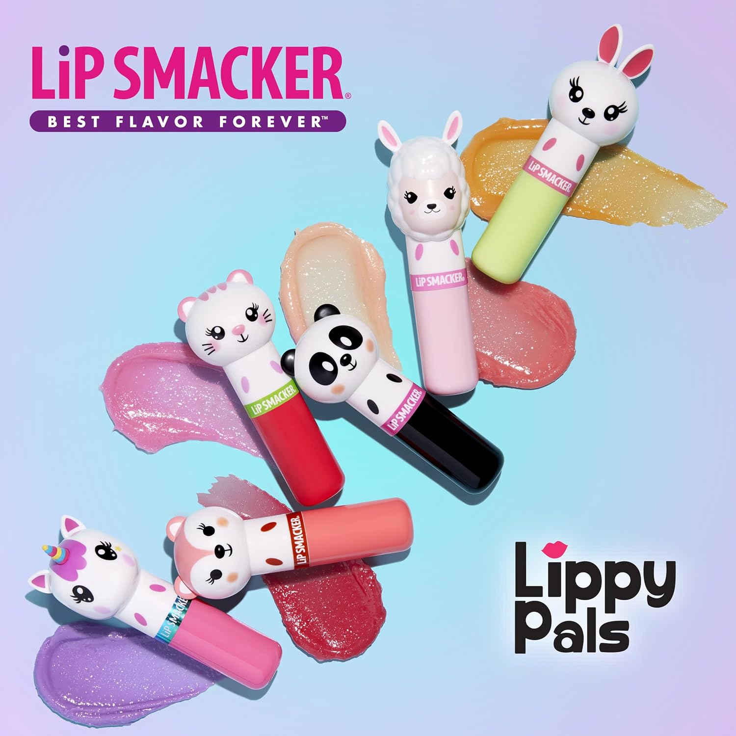 Lip Smacker Lippy Pals Unicorn, Flavored Moisturizing & Smoothing Soft Shine Lip Balm, Hydrating & Protecting Fun Tasty Flavors, Cruelty-Free & Vegan - Unicorn Magic