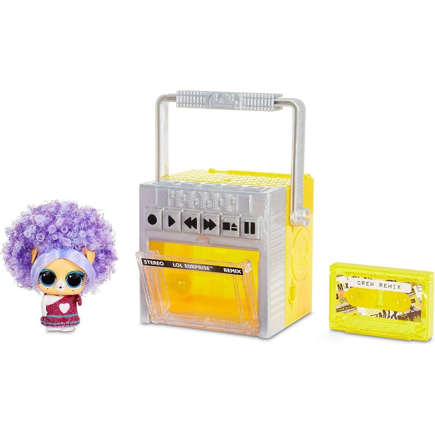 Lol surprise remix pets 9 surprises, real hair includes music cassette tape with surprise song lyrics, accessories, dolls