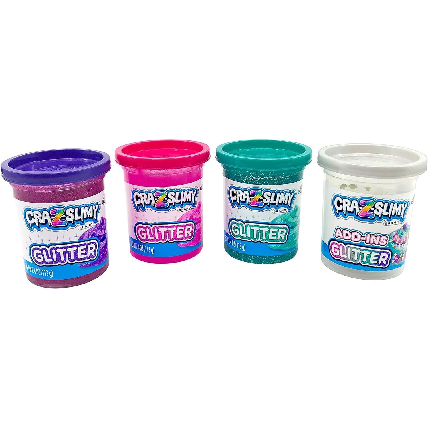 Cra-Z-Slimy 4-Pack Glitter Slime - 60021INT